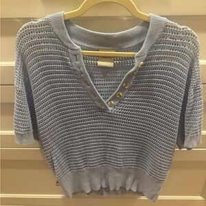 Varley Light Blue Knit Sweater